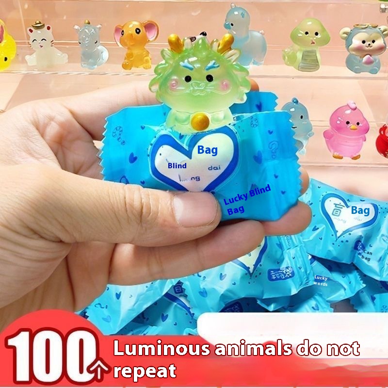 Home Security Officer - 100Pcs Mini Luminous Resin Blind Box