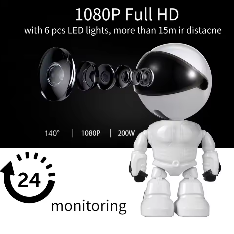 Home Security Robot - Smart Robot WiFi IP Camera 1080P
