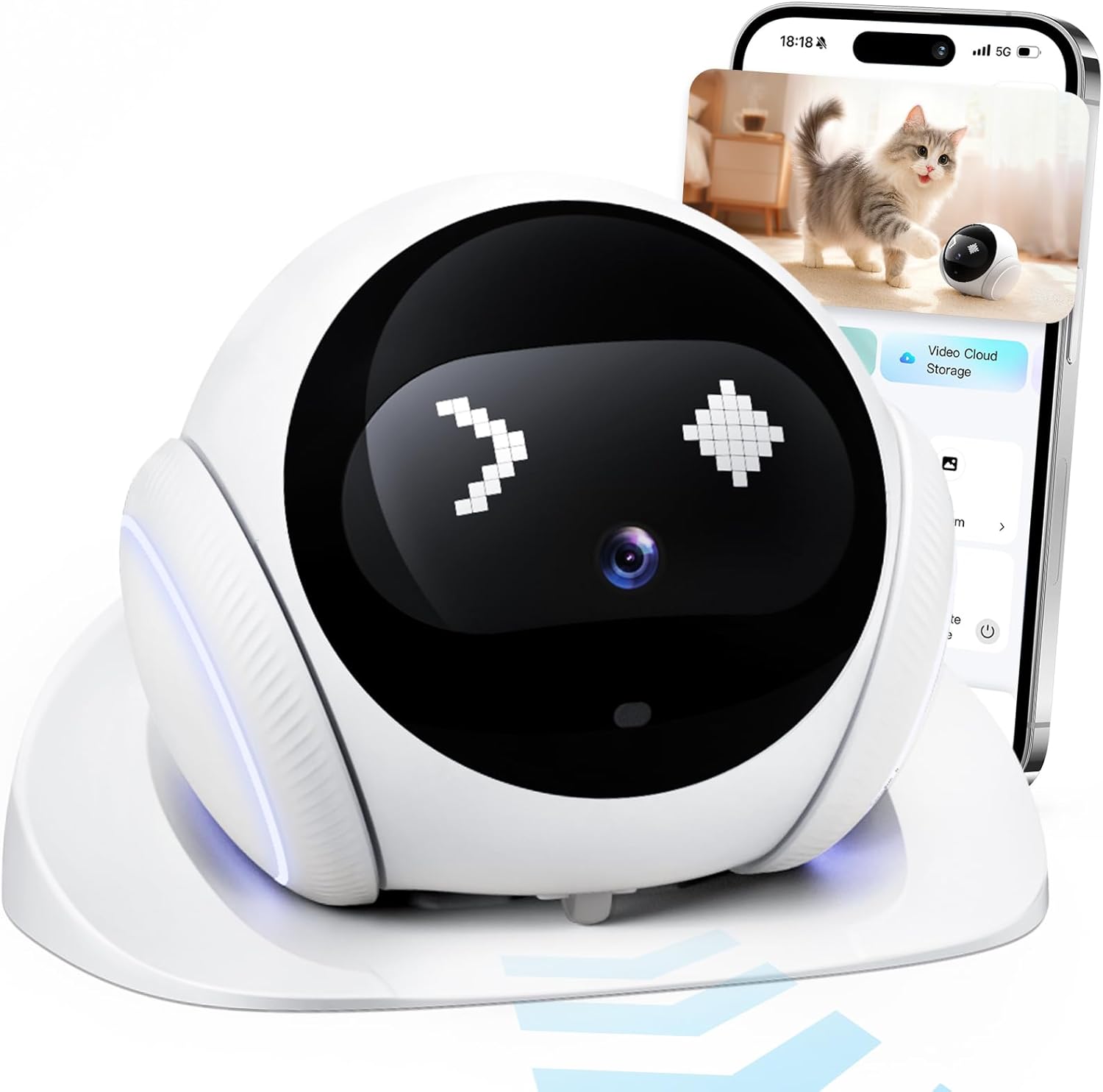 Home Security Robot Dog - 1080P HD Movable Pet Camera with
