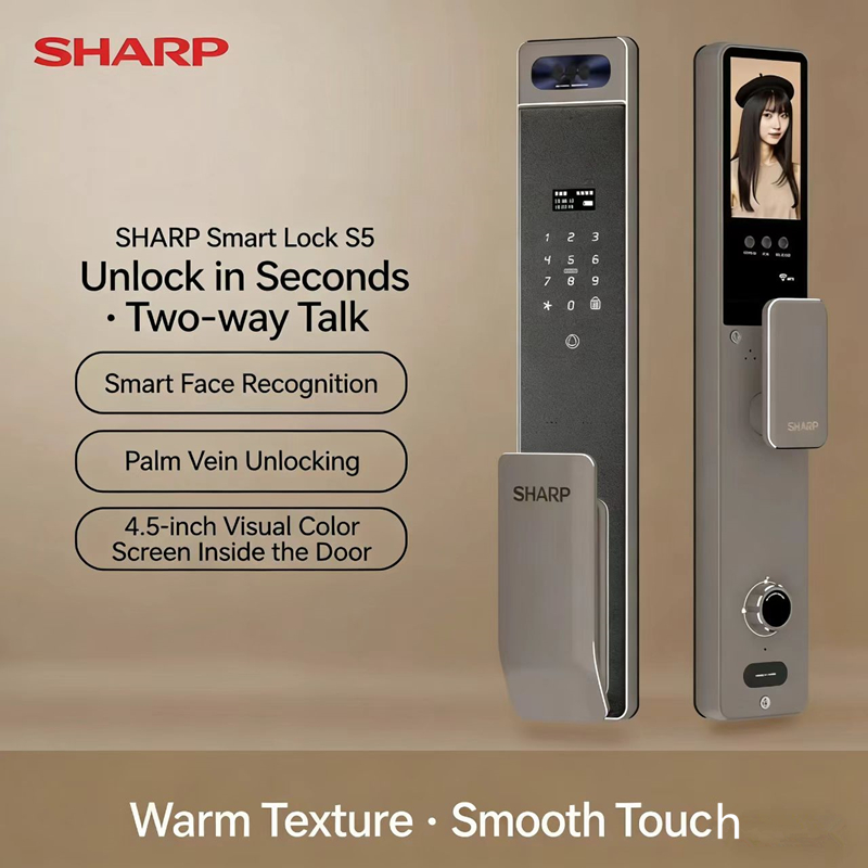 Home Security Indoor Cameras - Sharp S5-FV Fully Automatic Smart Lock