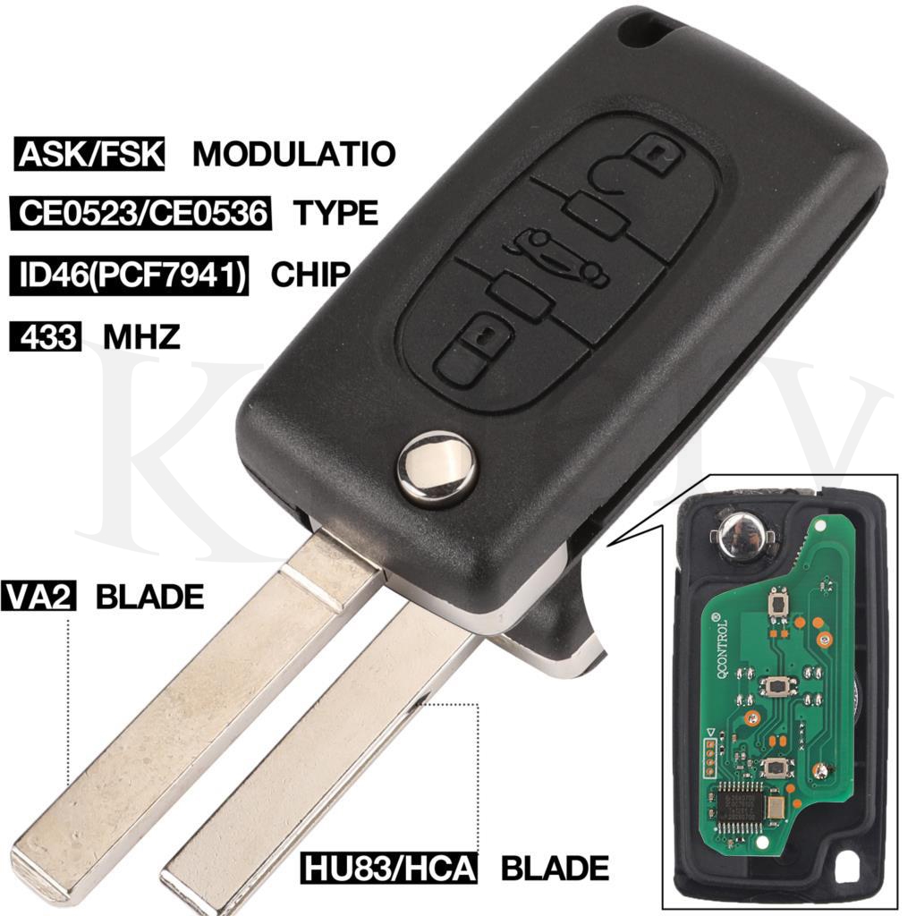 Keypad Alarm Panel - jingyuqin 3 Button Car Remote Key