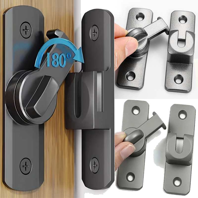 Home Security Tapo - 90/180° Rotate Door Lock Zinc Alloy