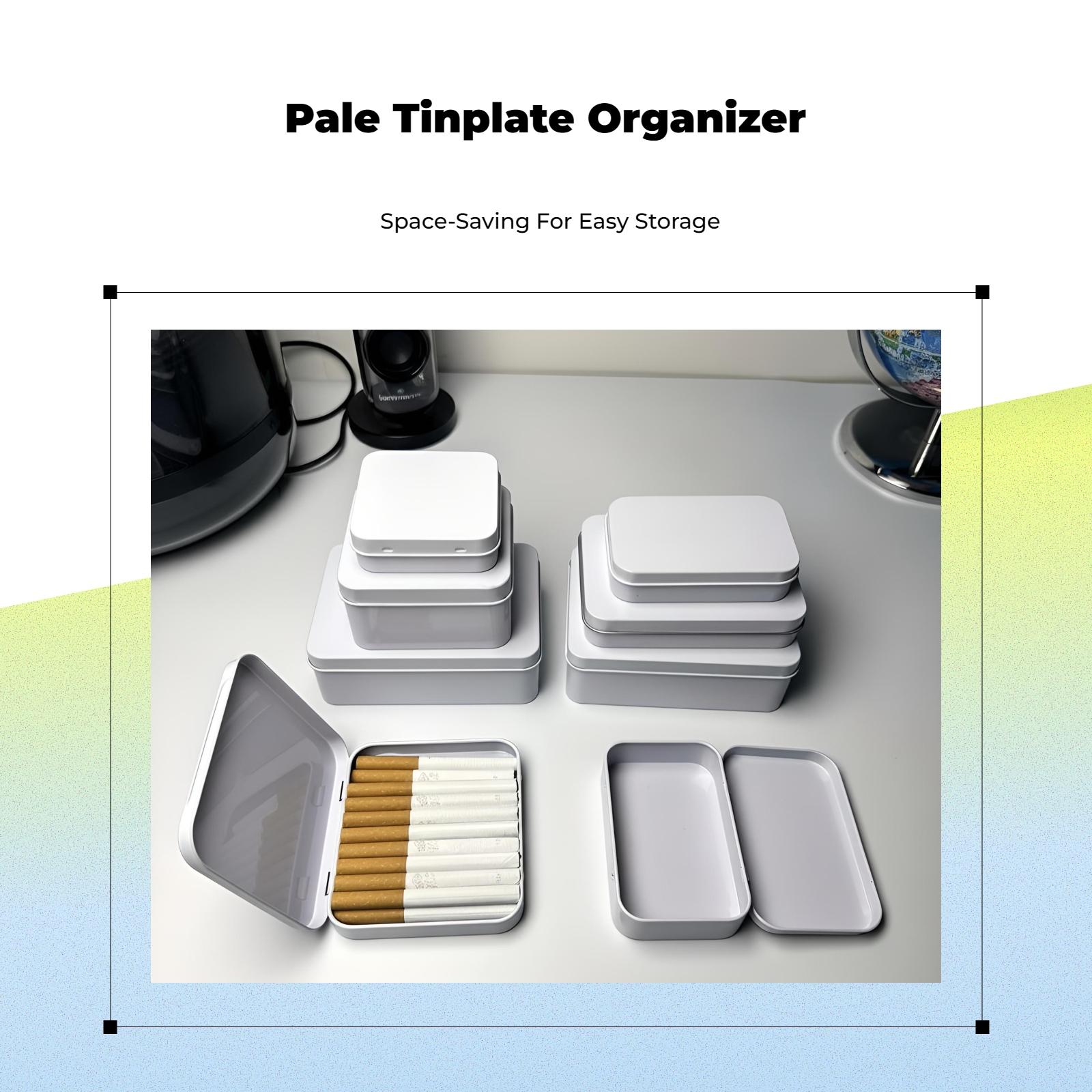 Home Security Officer - Cream Tin Metal Storage Box Secure