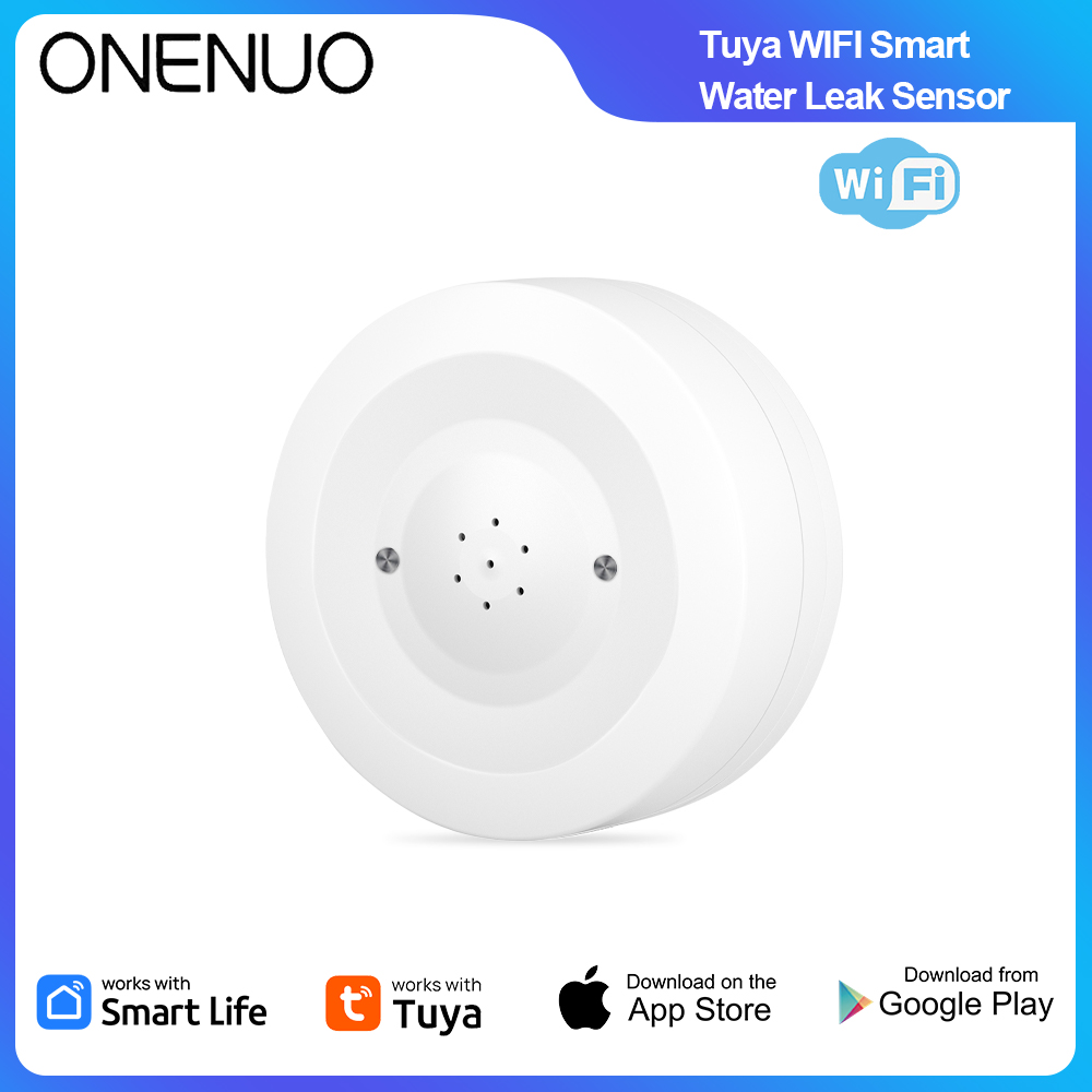 Home Security Devices - ONENUO WiFi Tuya Water Leak Sensor
