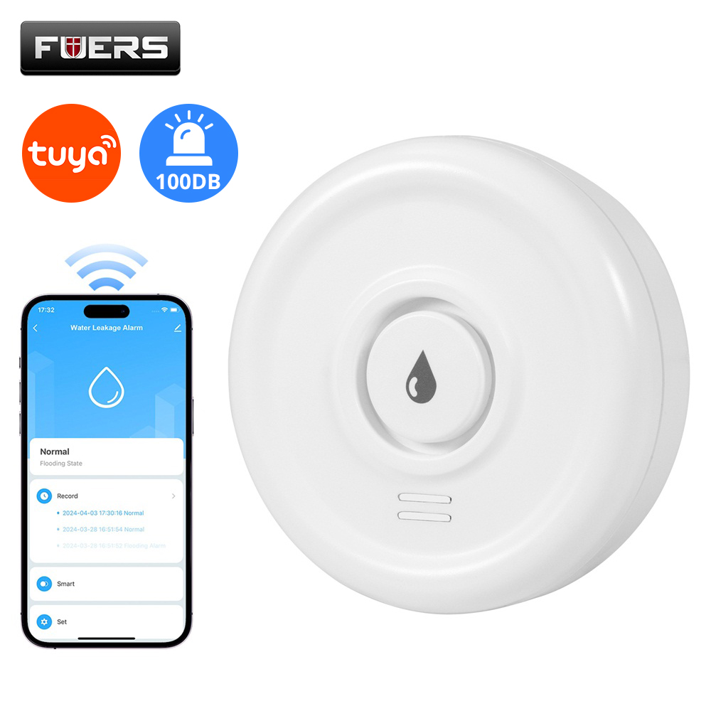 Home Security Devices - Fuers Water Leakage Detector Smart Home