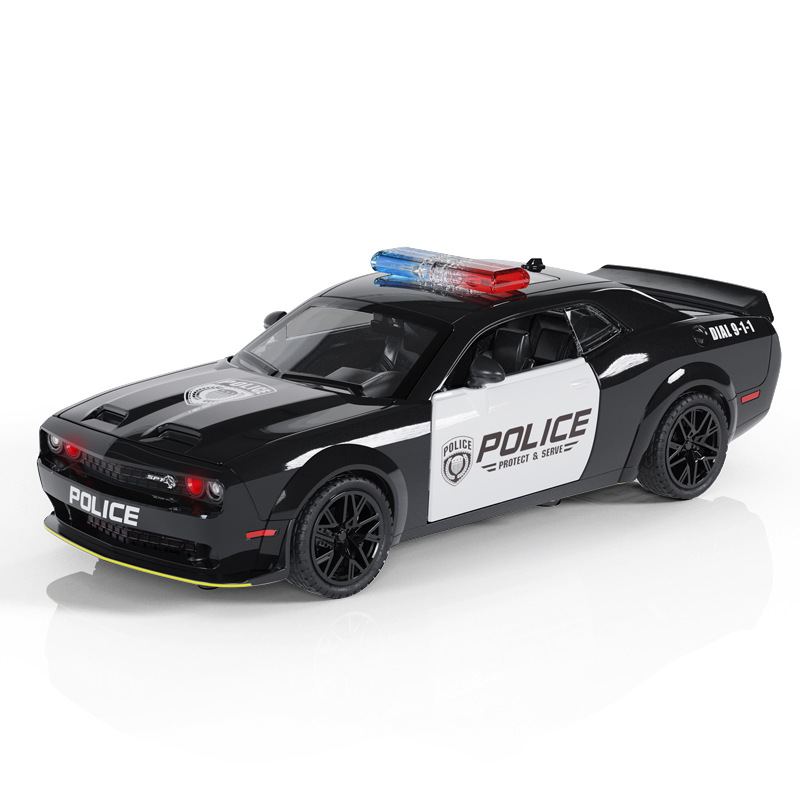 Home Security Police - 1:32 Hellcat Simulation Police Car Model
