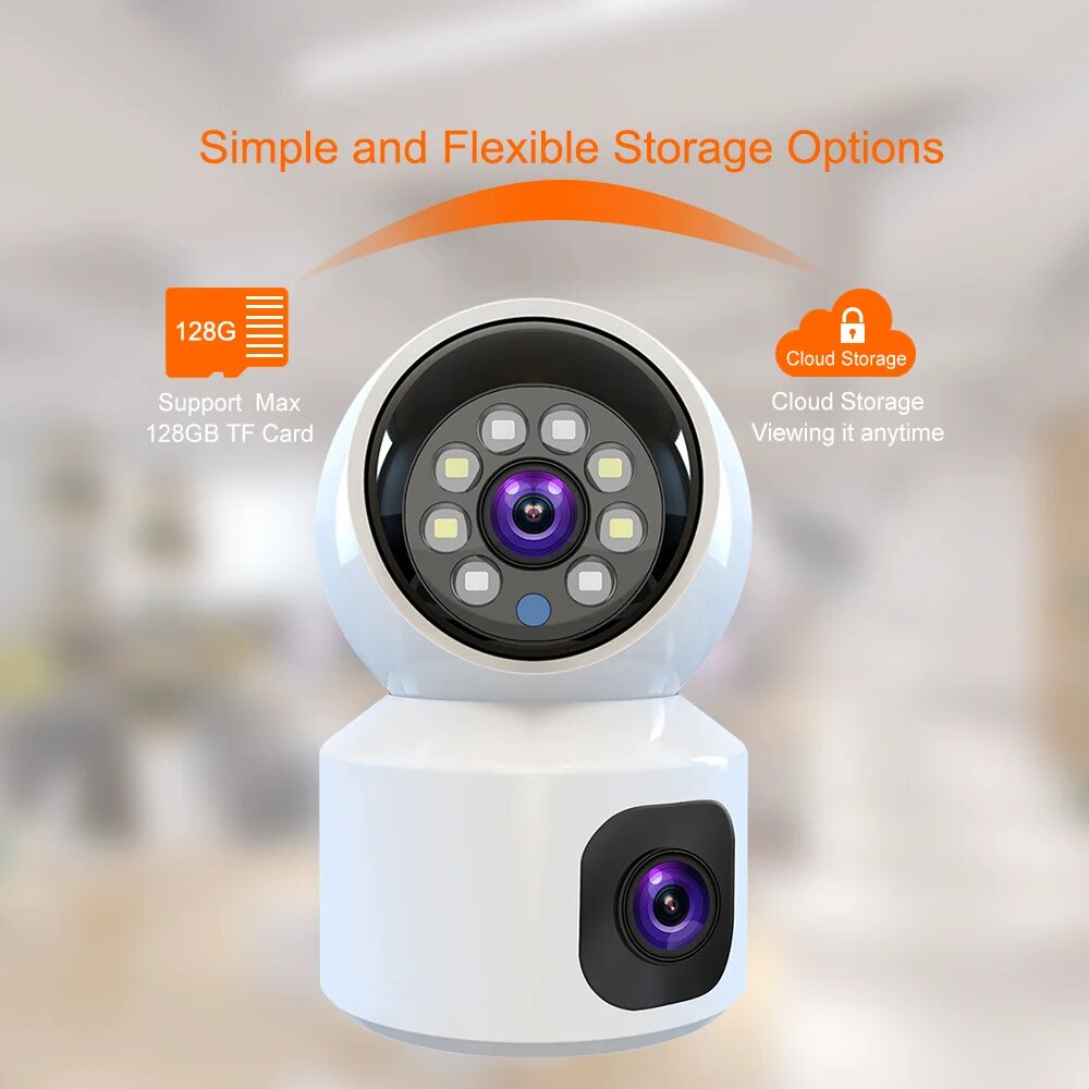 Home Security Robot - Dual Lens 6MP HD WiFi 4G