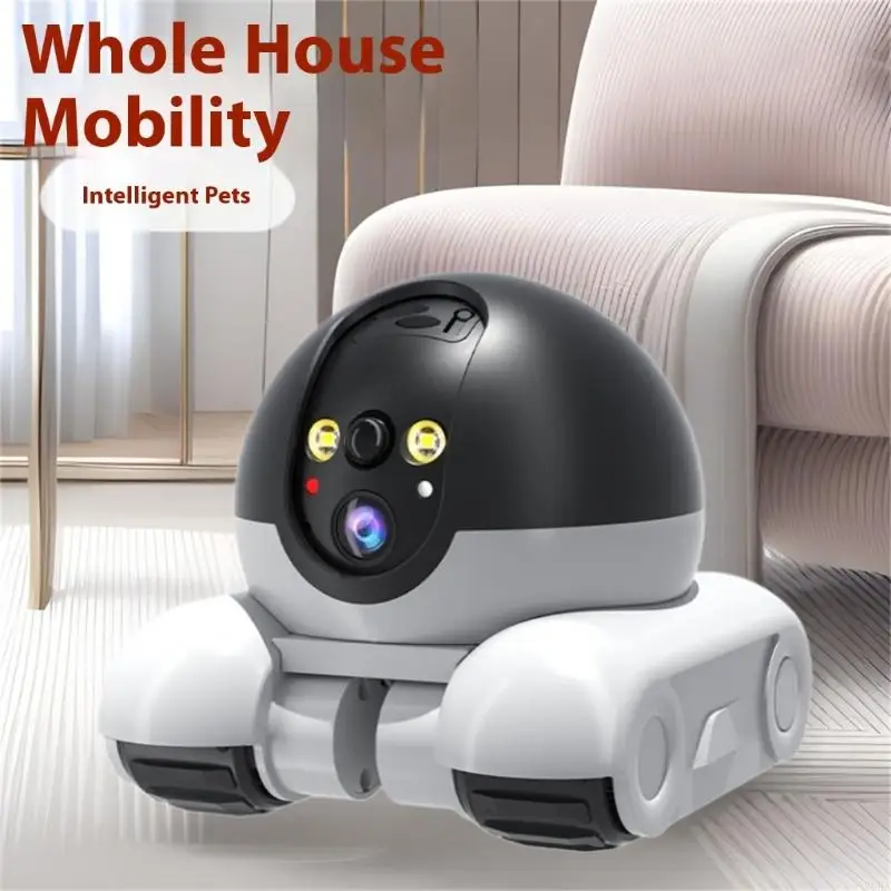 Home Security Robot - 360 Degree Rotating Pet Camera with