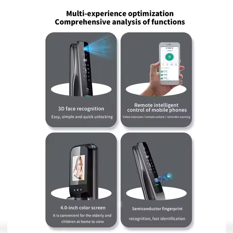 HX5 Smart Door Lock 3D Face Re - Home Security Indoor Cameras review and price