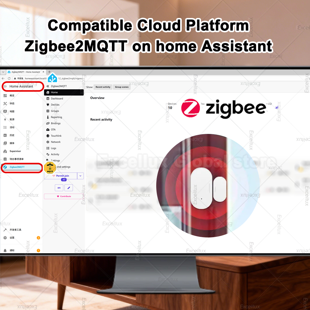 Zigbee 3.0 Door Window Sensor  - Home Security With Alarm review and price