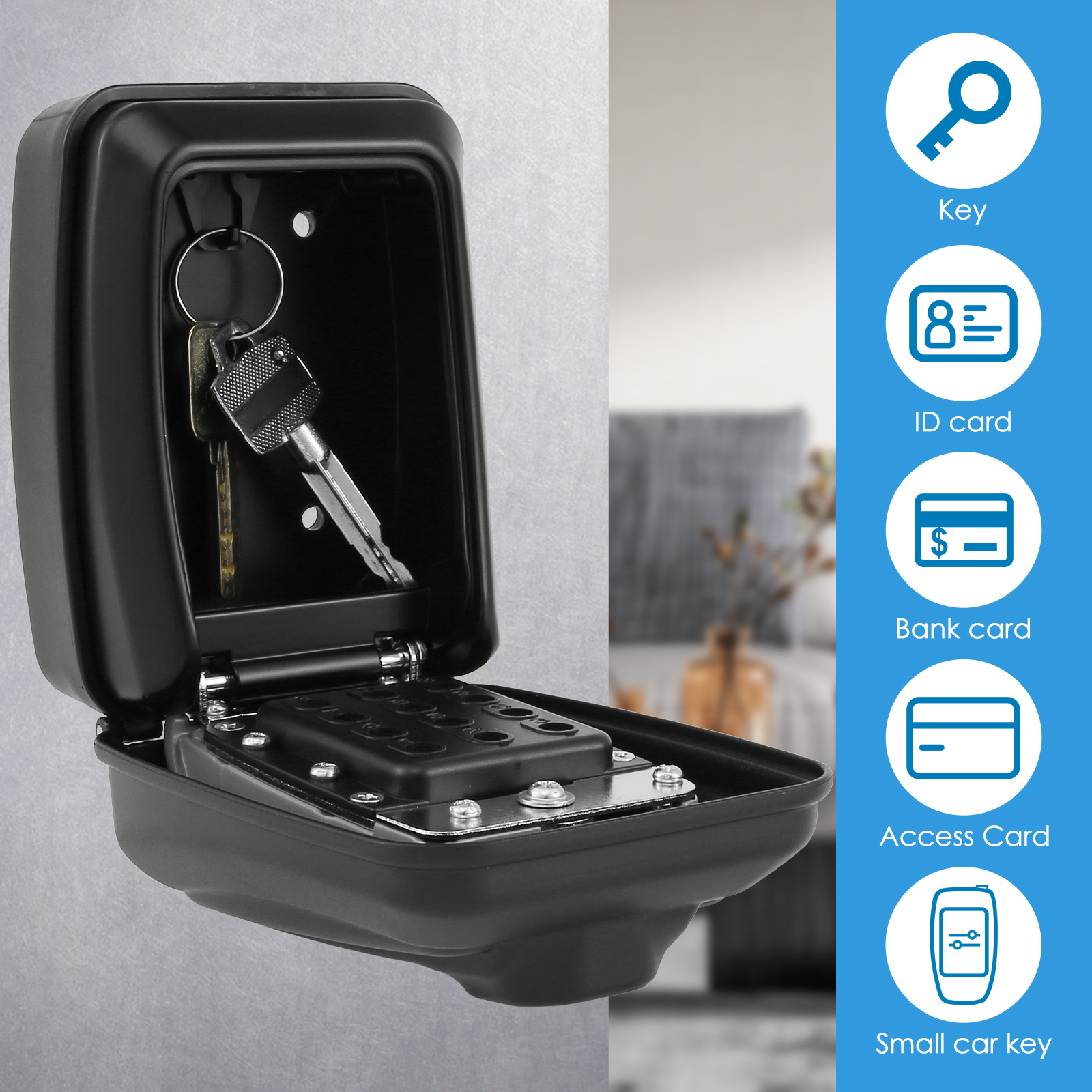 Key Lock Box Wall-Mount Secret - Home Security News review and price