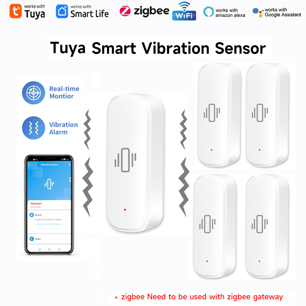 Tuya WiFi Zigbee Smart Vibrati - Home Security With Alarm review and price