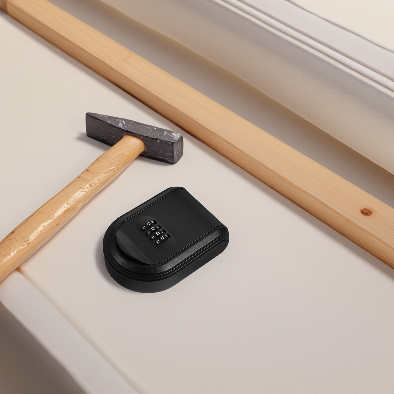 Wall Mounted Key Lock Box Blac - Home Security Officer review and price