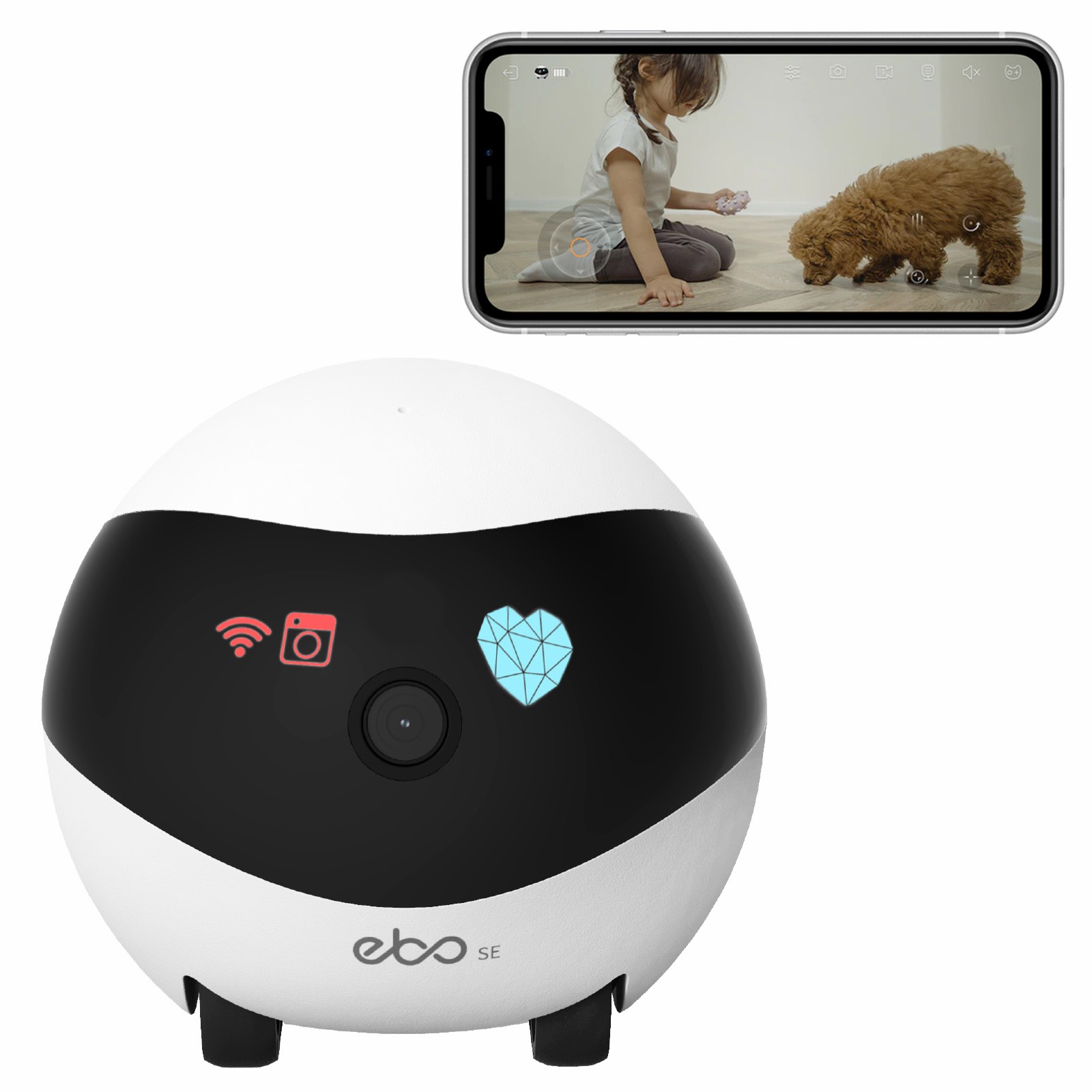 EBO SE Smart Home Robot Compan - Home Security Robot review and price