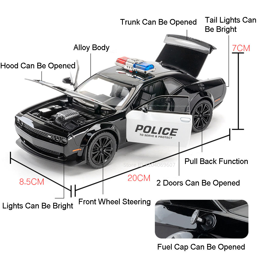 1:22 Challenger SRT Police Car - Home Security Police review and price