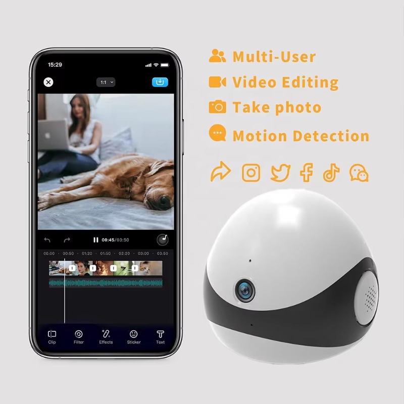 Wireless 2K HD Mobile Pet Comp - Home Security Robot review and price