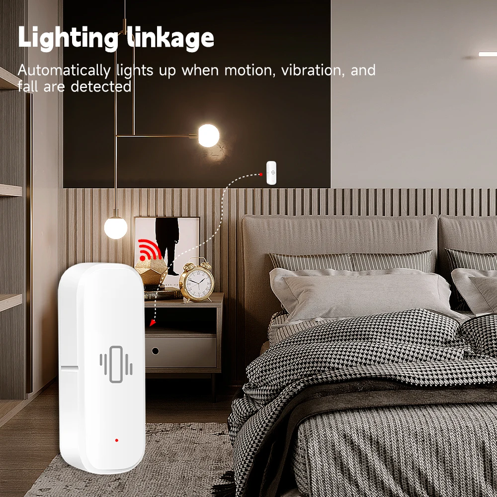 WiFi/Zigbee Smart Vibration Se - Home Security With Alarm review and price
