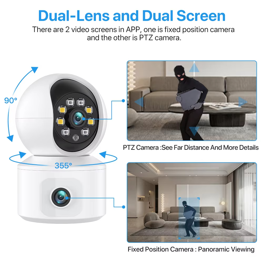 6MP iCsee WiFi IP Camera Dual  - Home Security Robot review and price