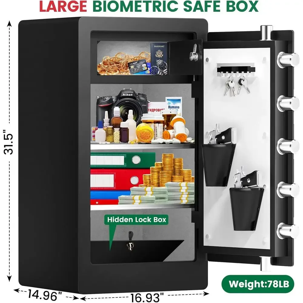 Extra Large Biometric Safe wit - Home Security Officer review and price