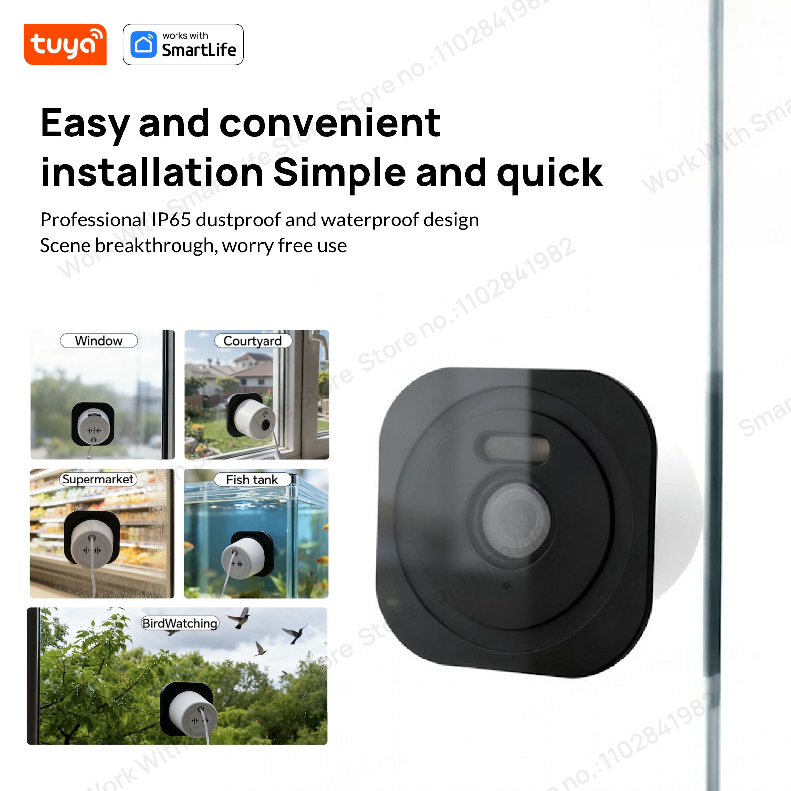 3MP 2K Tuya Window Camera,2.4G - Home Security Robot review and price