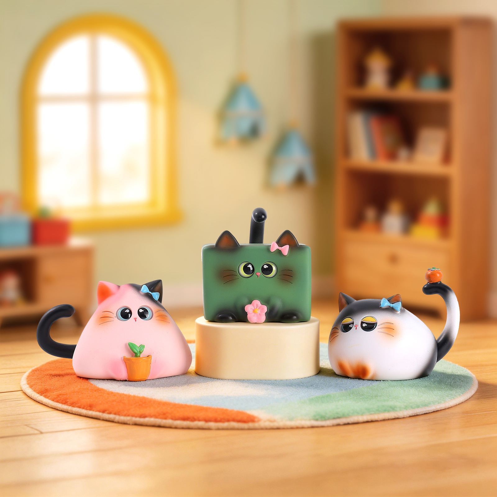 Blind Box Cat Figurine Resin C - Home Security Officer review and price