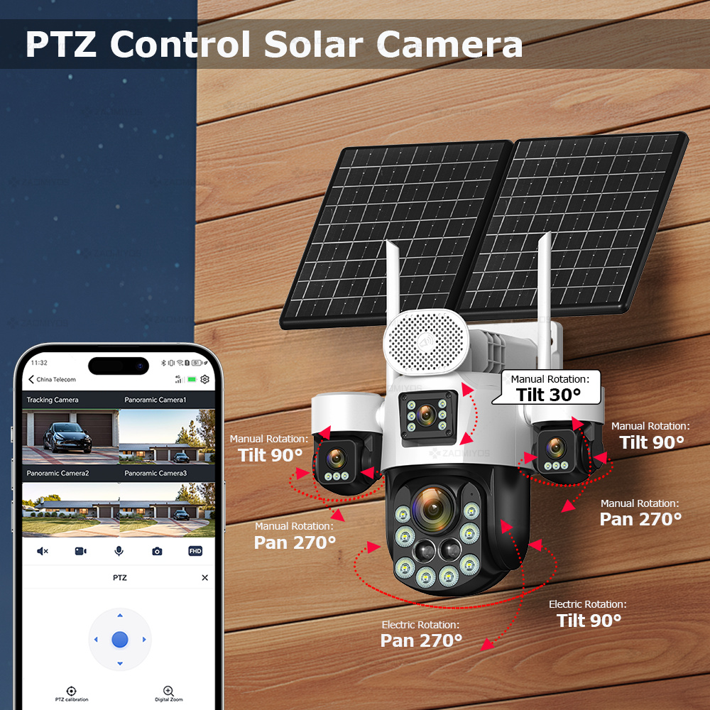 4 Lens Outdoor 360° Surveillan - Home Security News review and price