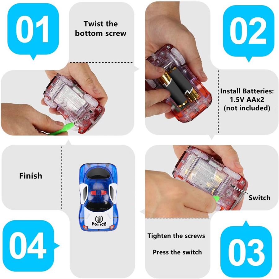 Magic Glowing Race Cars, Polic - Home Security Police review and price