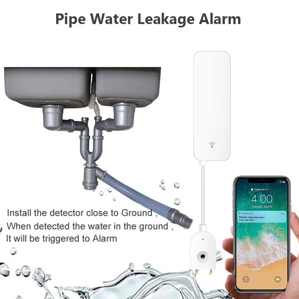 ZigBee WiFi Water Leak Sensor  - Home Security Devices review and price