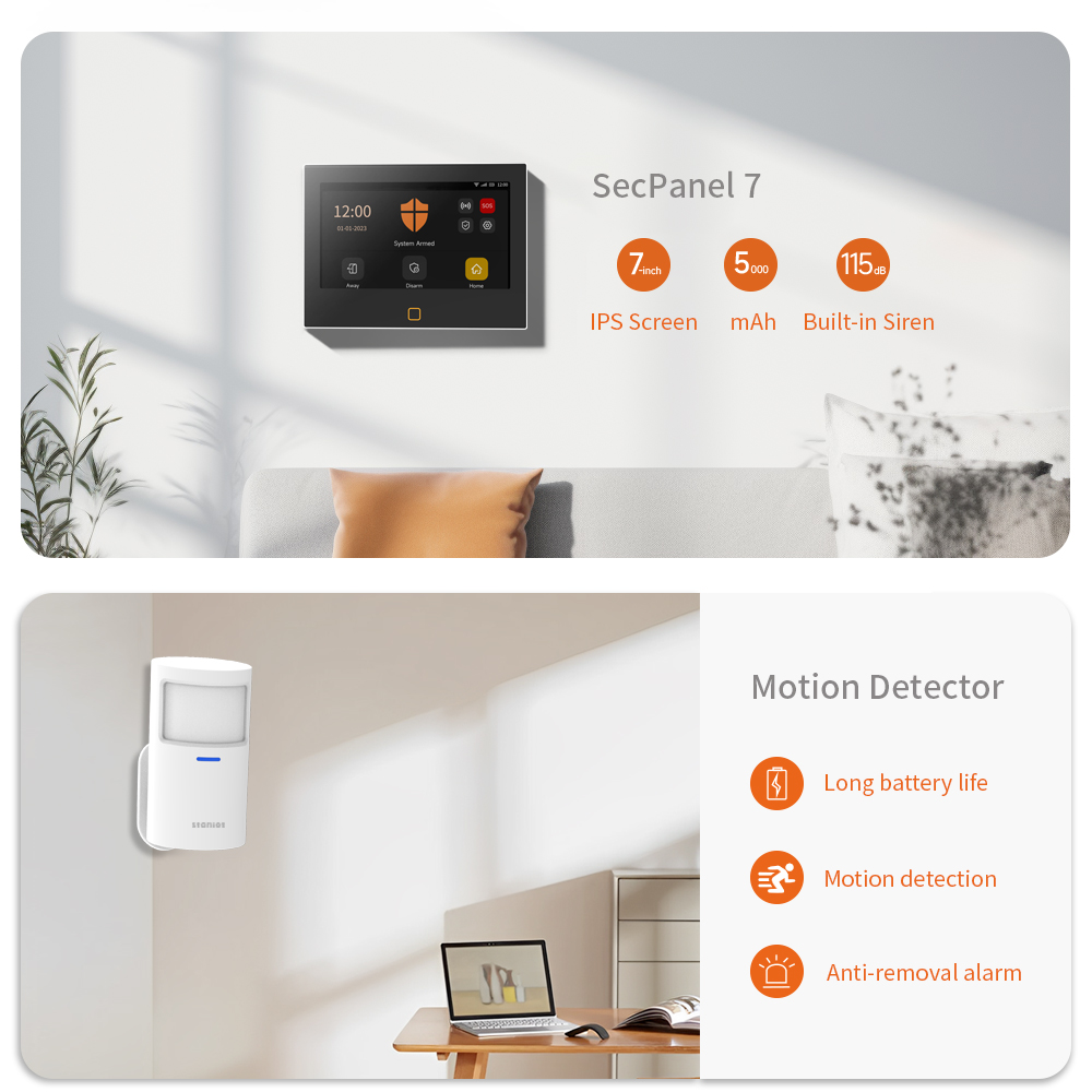 Staniot 7 inch Wireless WiFi 4 - Home Zone Security App review and price