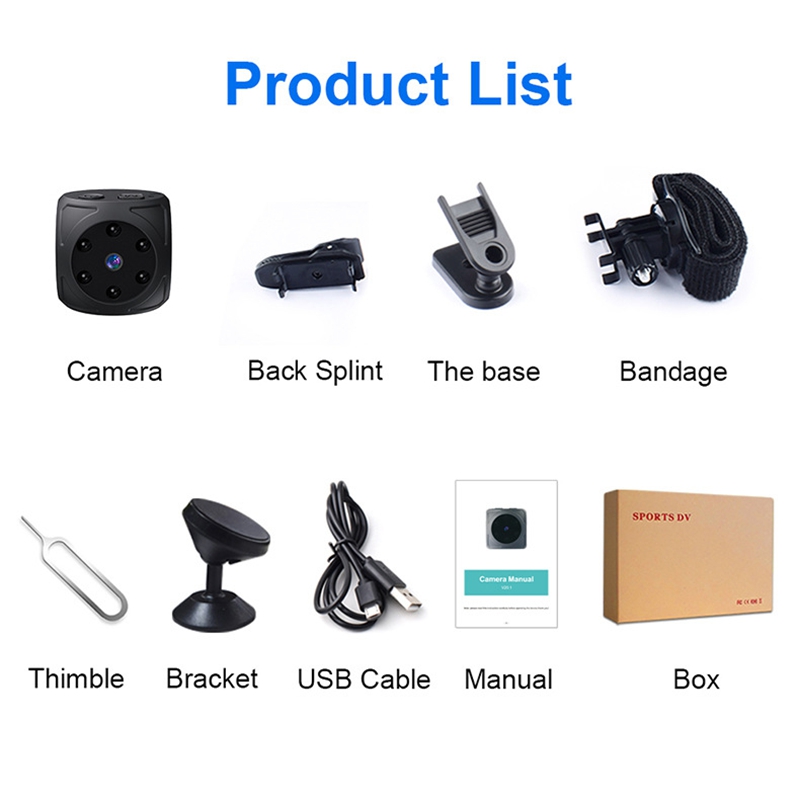 Mini HD Camera 1080p Portable  - Home Security Indoor Cameras review and price