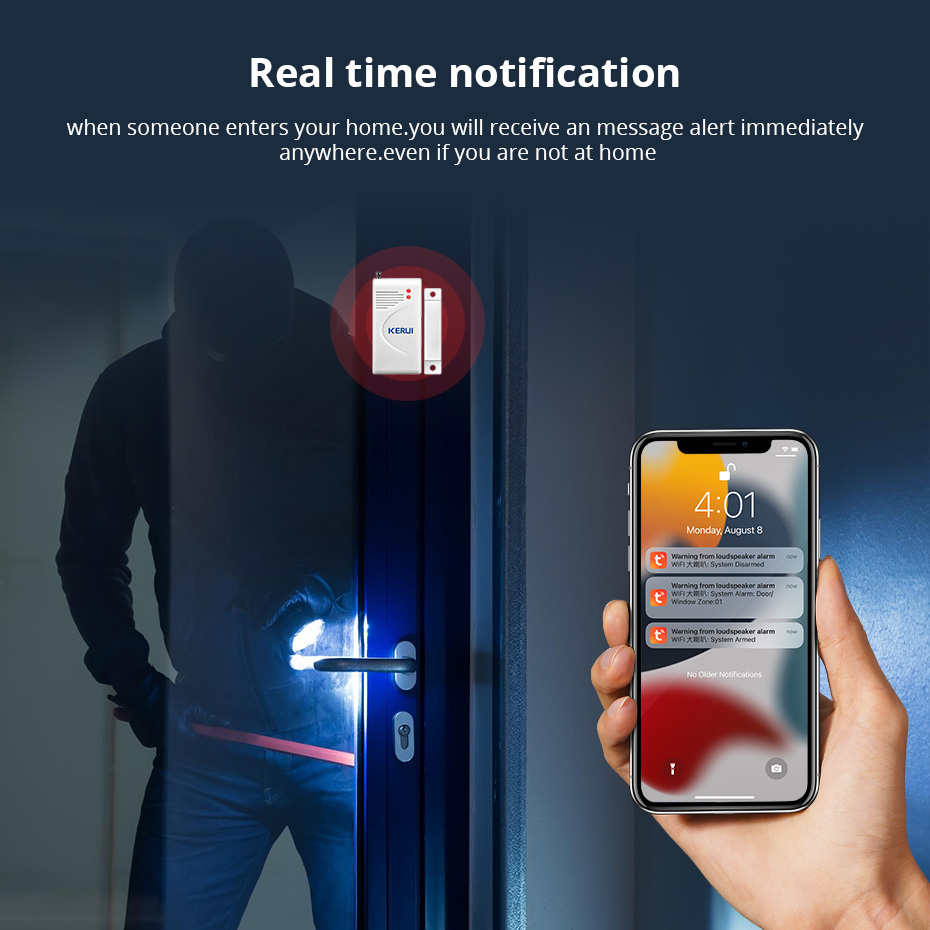 KERUI Tuya Smart WIFI Wireless - Home Zone Security App review and price