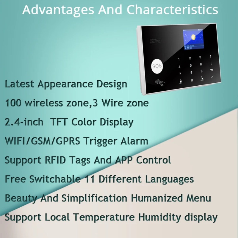 W7B Wireless Wired Alarm Syste - Home Zone Security App review and price