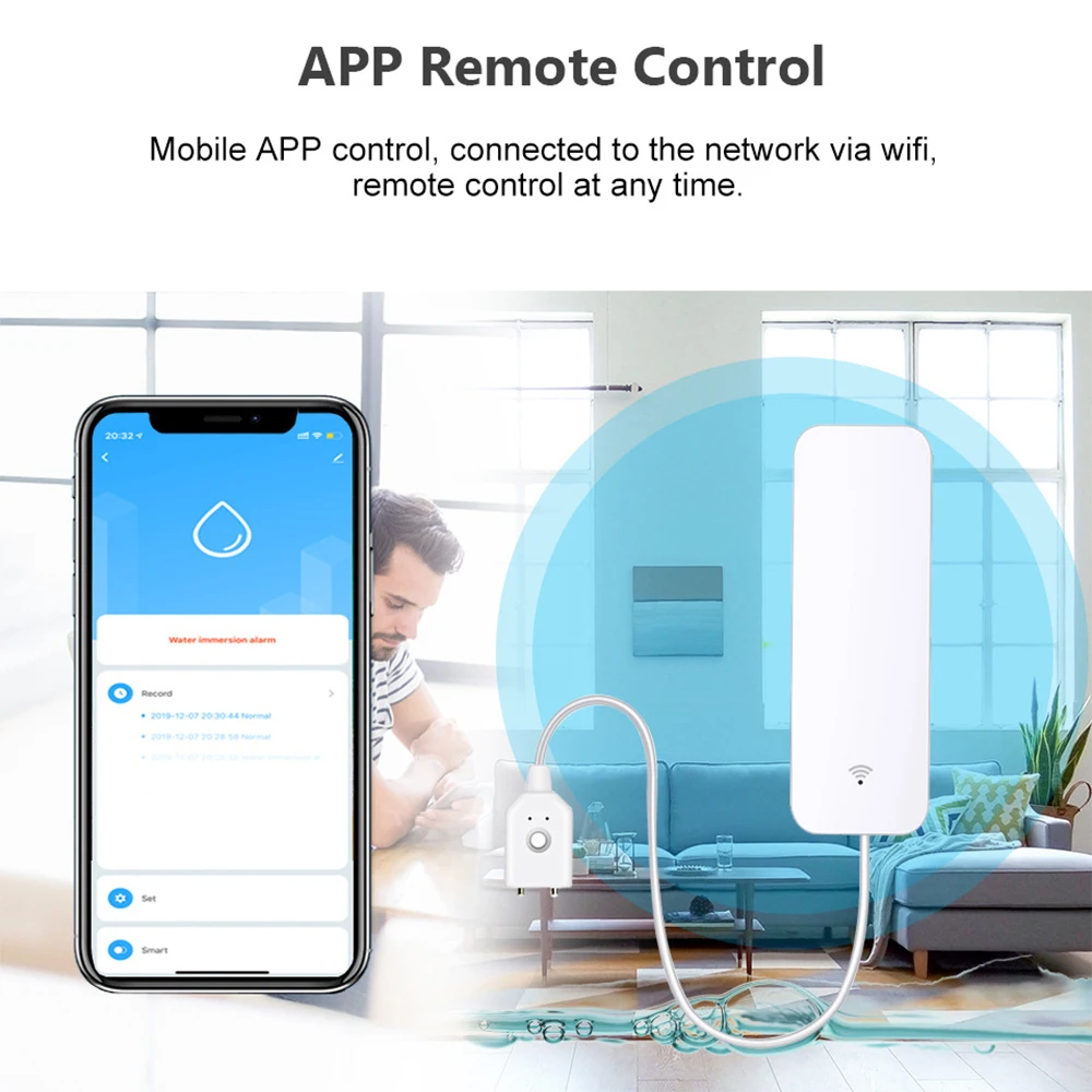 Tuya WiFi Zigbee Water Sensor  - Home Security Devices review and price