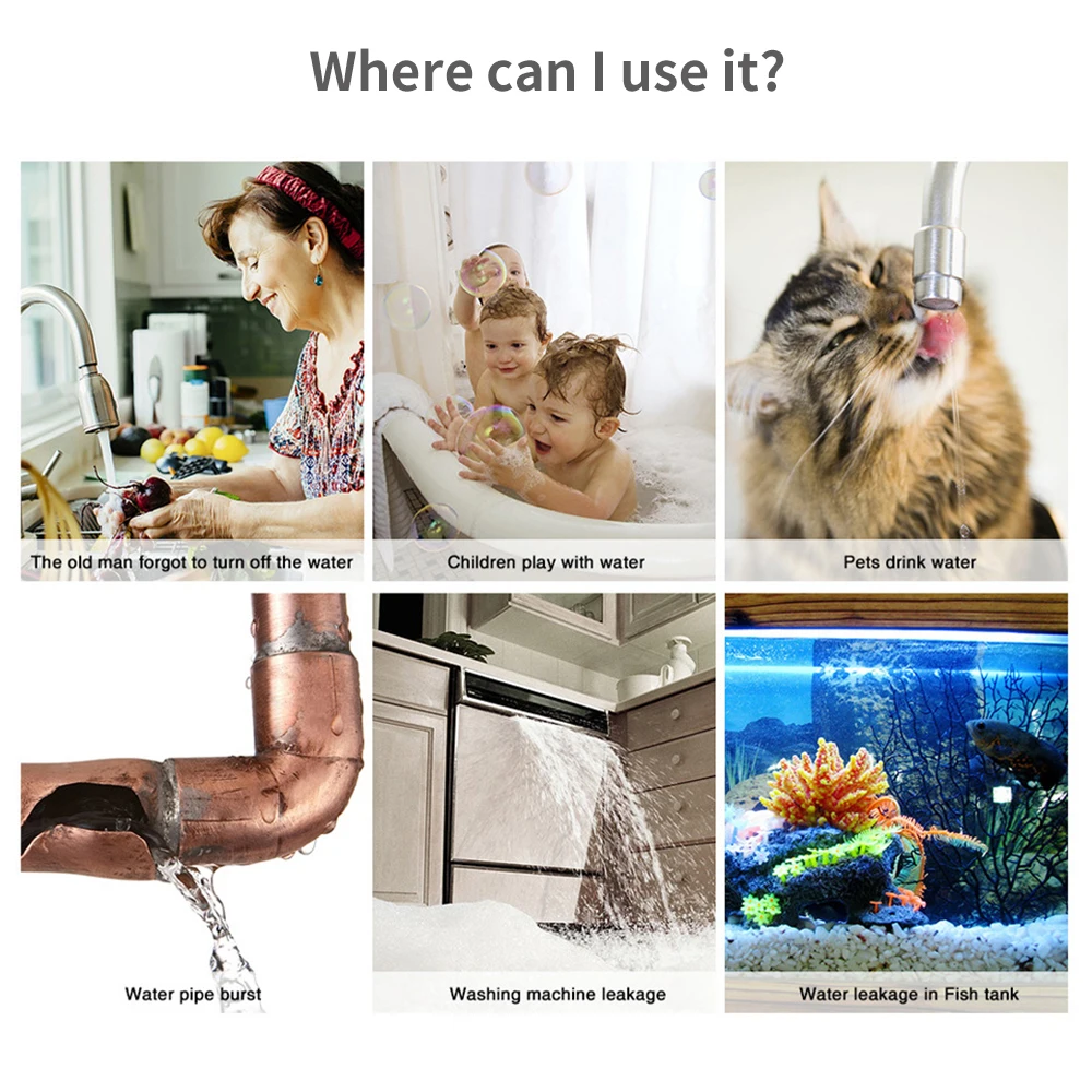 Tuya WiFi Zigbee Water Sensor  - Home Security Devices review and price