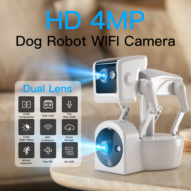 1080P 5G Dual Lens Robot Dog C - Home Security Robot Dog review and price