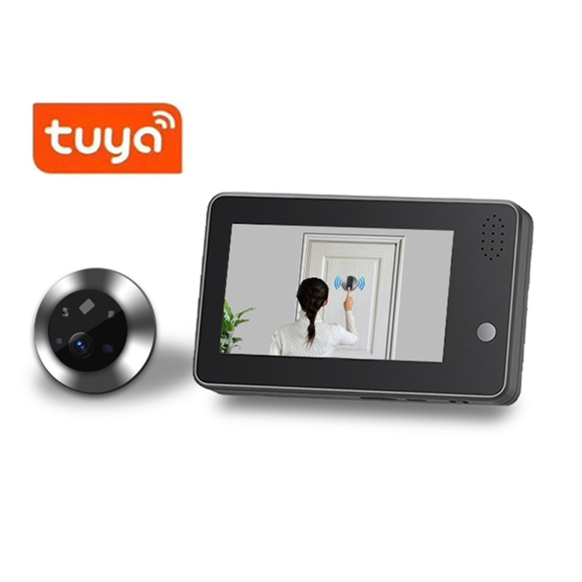 4.3inch Tuya Smartlife WiFi Do - Home Security Indoor Cameras review and price