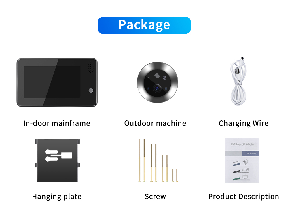 4.3inch Tuya Smartlife WiFi Do - Home Security Indoor Cameras review and price