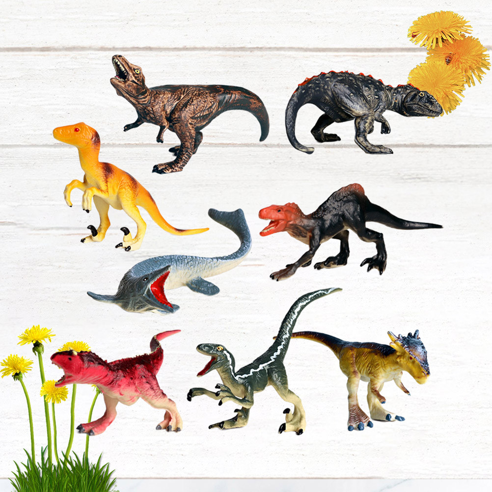 8Pcs Dinosaur Decor Collection - Home Security Officer review and price