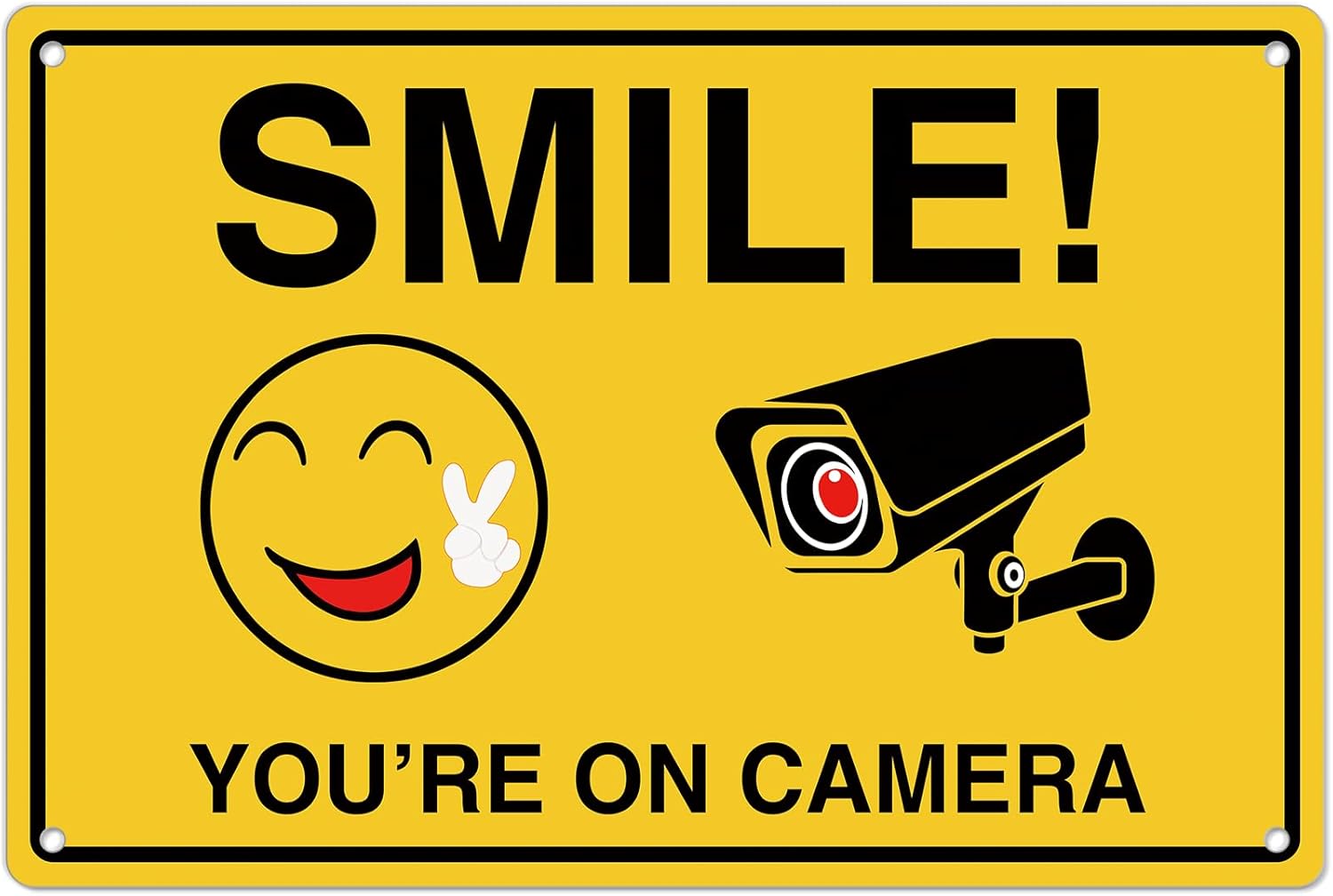 Smile Youre On Camera Signs ;  - Home Security News review and price