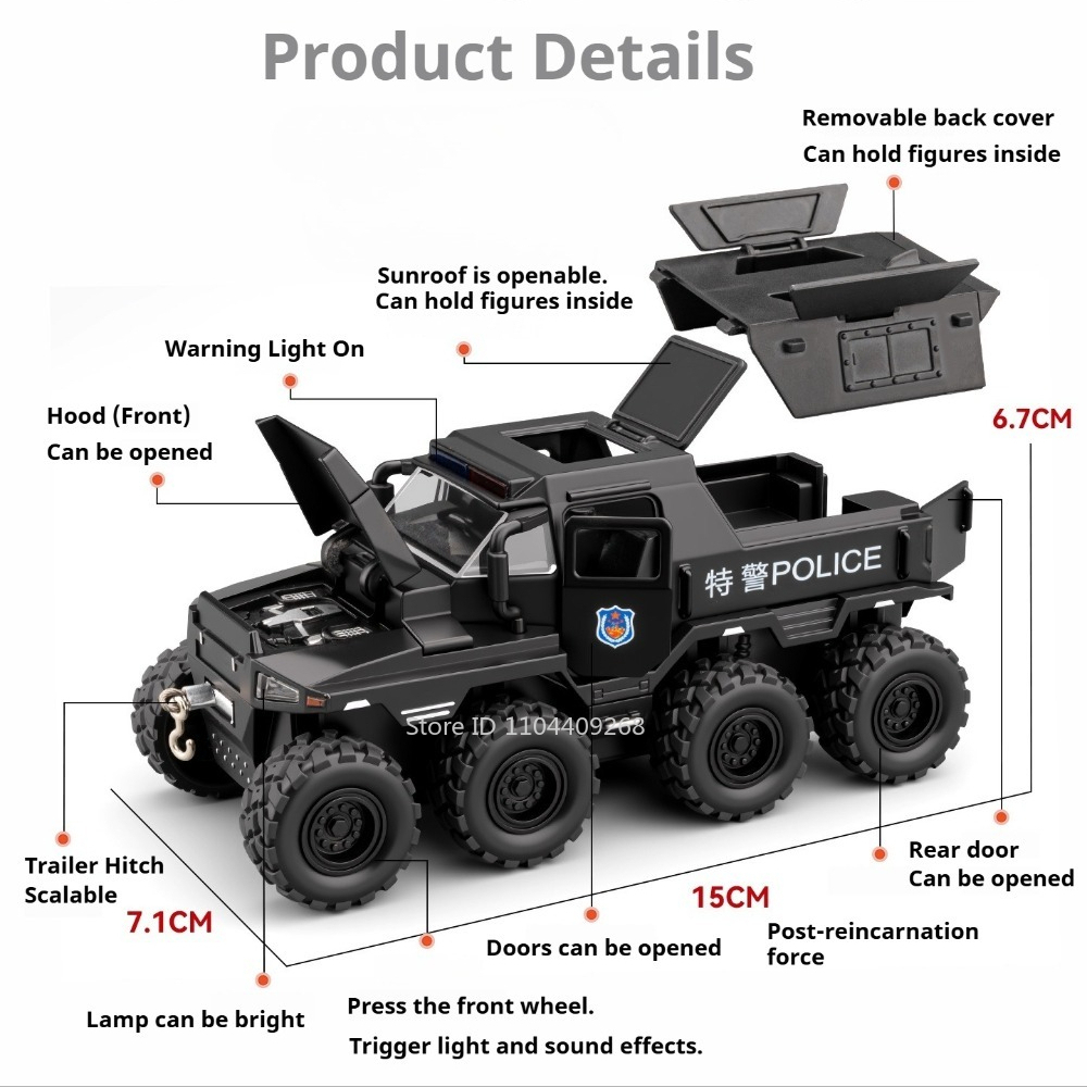 1:32 Conqueror Police Car Mode - Home Security Police review and price
