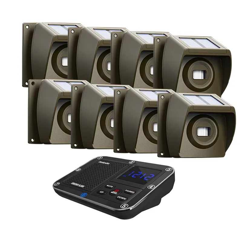 Outdoor Solar - Powered Wirele - Home Security With Alarm review and price