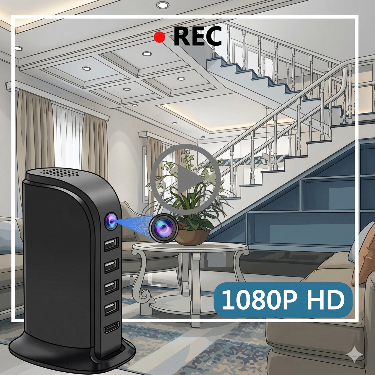 Compact Wi-Fi Security Camera  - Home Security Officer review and price