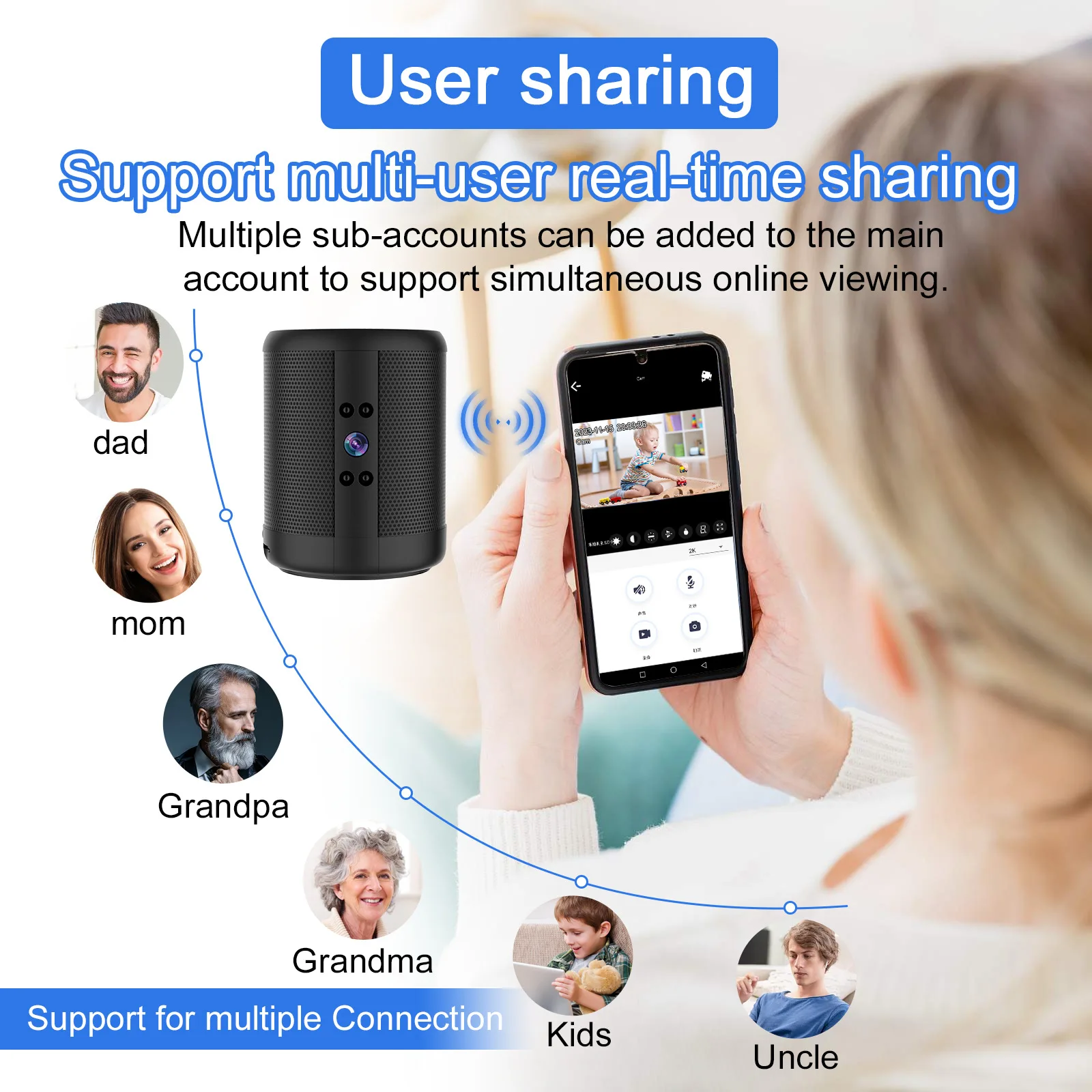 WiFi Security Camera Speaker V - Home Security Robot review and price