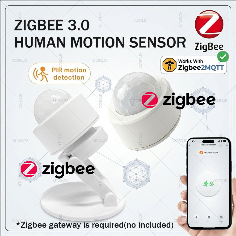 Zigbee 3.0 Mini PIR Motion Sen - Home Security With Alarm review and price