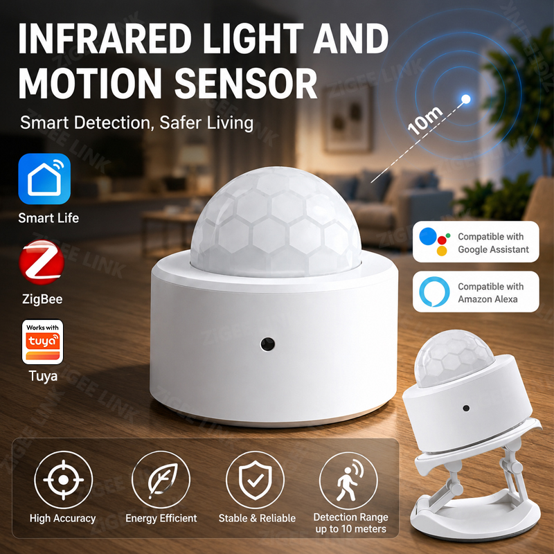 ZigBee 3.0 PIR Motion Sensor W - Home Security With Alarm review and price