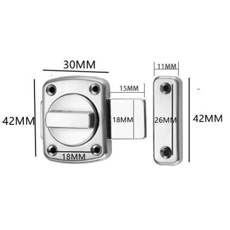 Anti-theft Cast Metal Door Lat - Home Security Tapo review and price