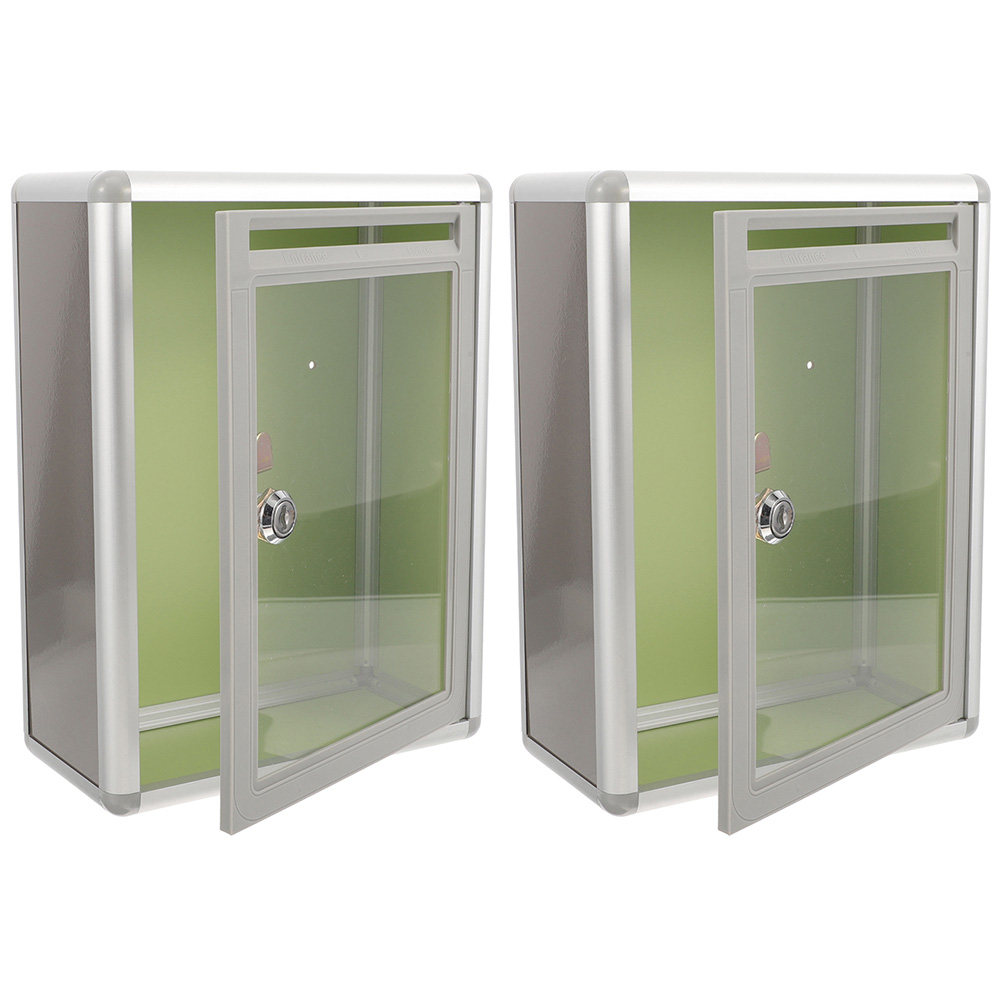 2Pcs Transparent Mail Box Meta - Home Security Officer review and price