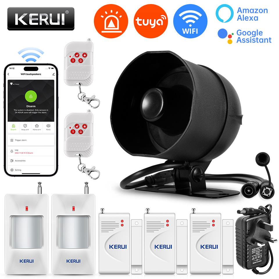 KERUI 120db Loud Sound Alarm S - Home Zone Security App review and price