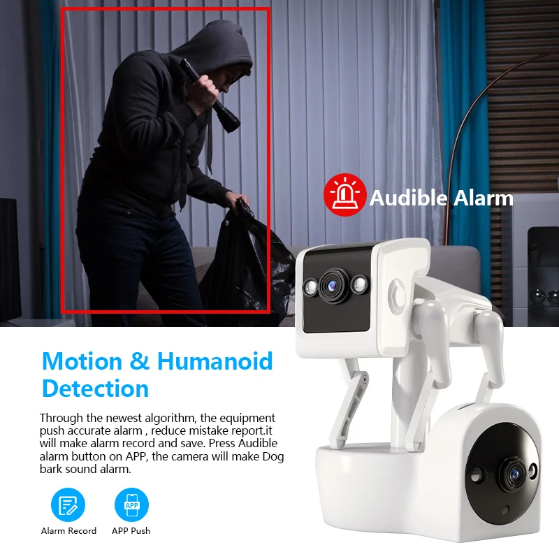1080P 5G Dual Lens Robot Dog C - Home Security Robot Dog review and price