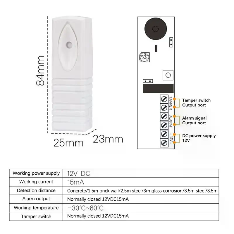 Wired Photoelectric Vibration  - Home Security With Alarm review and price